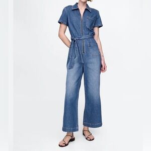 Women's GAP Blue Denim Jumpsuit